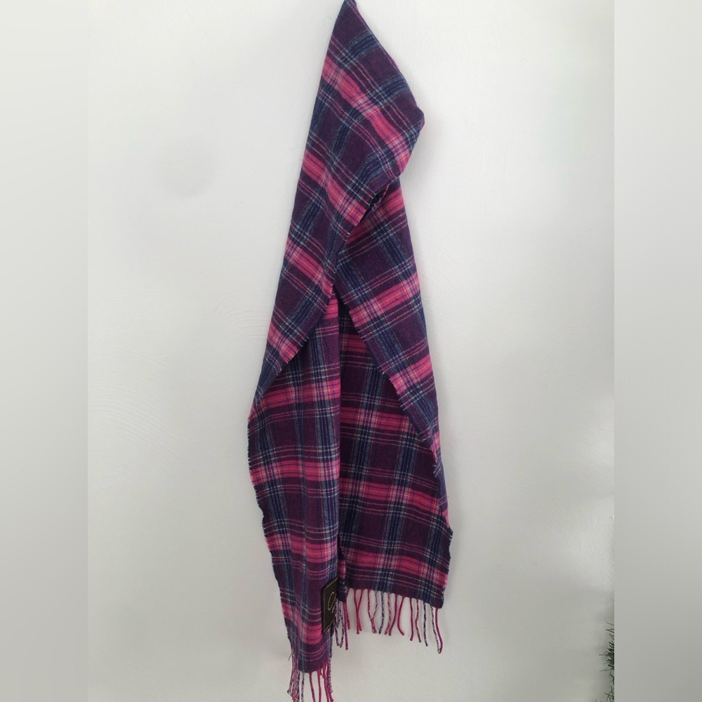 Coach | Wool and Cashmere Scarf | Pink, Purple, Plaid